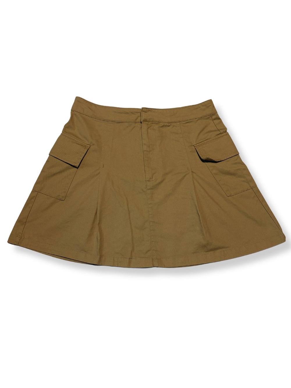 Blue Rain Khaki Mini Skirt with Cargo Pockets | Size M | Excellent Condition